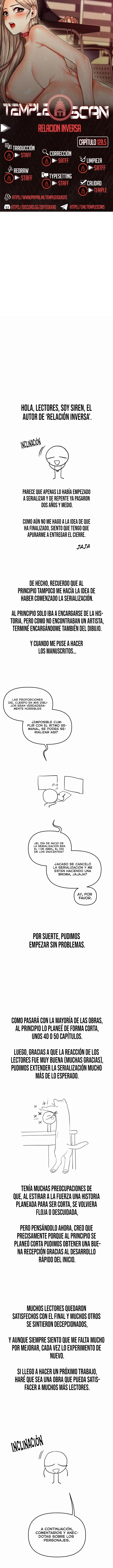Relación inversa Capítulo 128.5 - Página 1