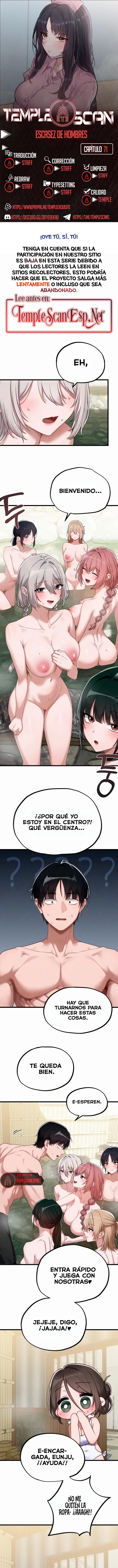 Escases de Hombres Capítulo 71 - Página 1
