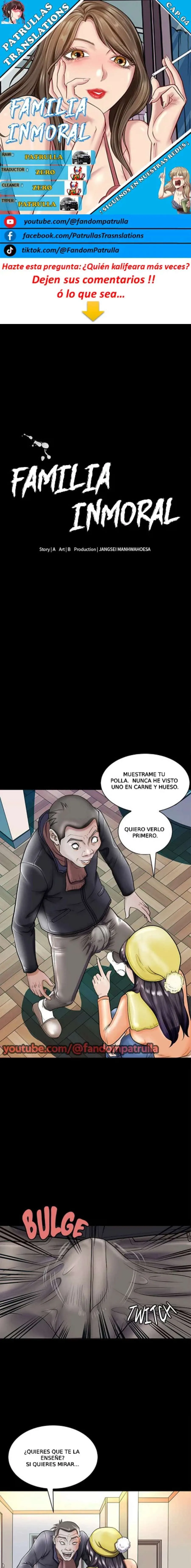 Familia Inmoral Capítulo 4 - Página 1