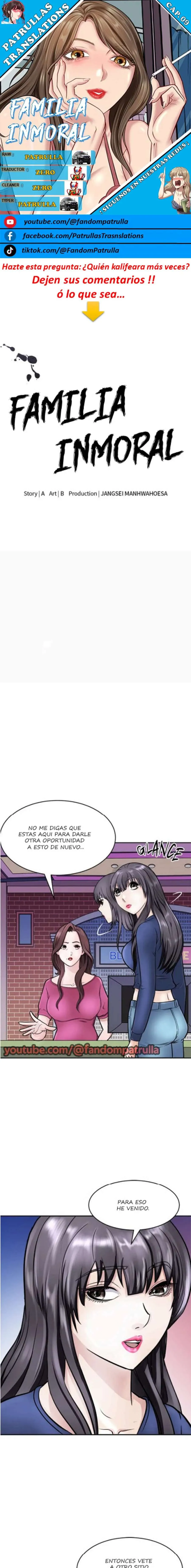 Familia Inmoral Capítulo 9 - Página 1