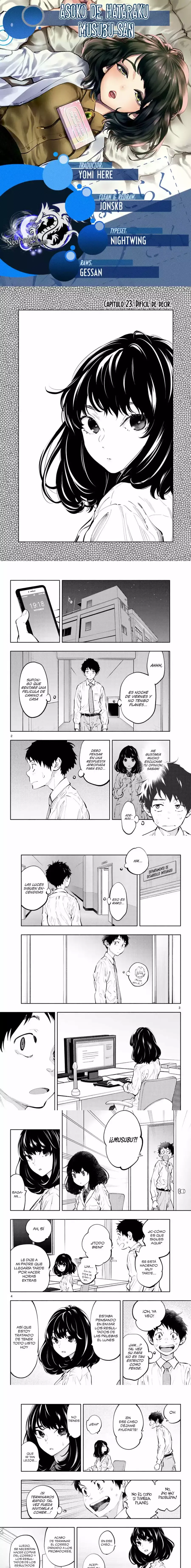 Asoko de Hataraku Musubu-san Capítulo 23 - Página 1